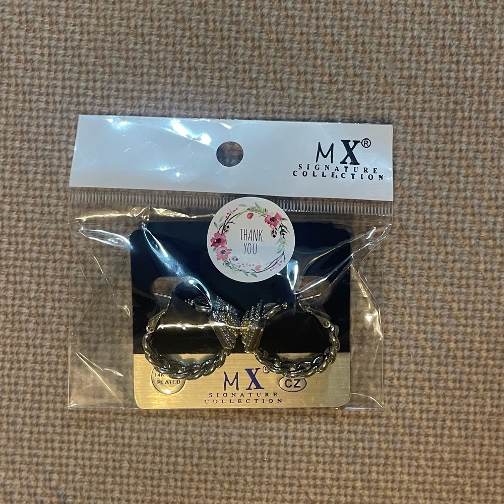 MX Signature Collection Black Earrings